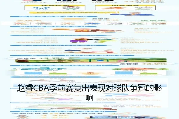 赵睿CBA季前赛复出表现对球队争冠的影响